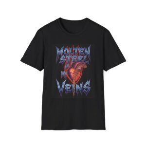 MOLTEN STEEL IN MY VEINS Welding T-Shirt, Funny Welding T-shirt, Cool Welding Shirt, Welder Humor Tee, Welding Gift For Him, Mechanic Graphic T-shirt, Welding Dad Shirt, Industrial Work Tee