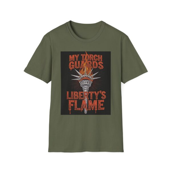MY TORCH GUARDS LIBERTY'S FLAME Welding T-Shirt, Funny Welding T-shirt, Cool Welder Shirt, Liberty Themed T-shirt, Welder Gift Idea, Welding Apparel, Welding Graphic Tee, Mechanic Work Shirt - Image 5