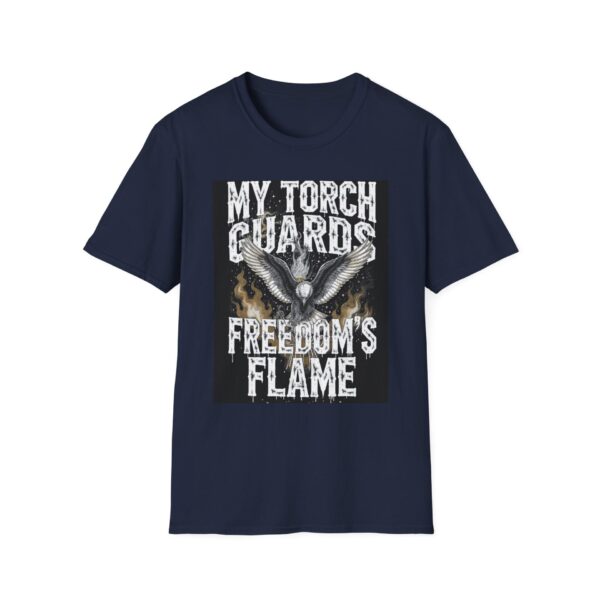 MY TORCH GUARDS FREEDOM’S FLAME Welding T-Shirt, Welding T-Shirt, Welding Graphic Tee, Welder Appreciation Shirt, Welding Hobbyist Gift, Cool Welding Apparel, Funny Welding Shirt, Welder Lifestyle Tee - Image 9