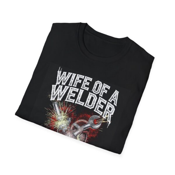 WIFE OF A WELDER—SPARKS FLY AT HOME TOO. Welding T-Shirt, Funny Welding T-shirt, Welder Wife Shirt, Sparks Fly T-shirt, Gift For Welder Wife, Welding Humor Shirt, Cool Welding Tee, Welding Family Shirt - Image 4