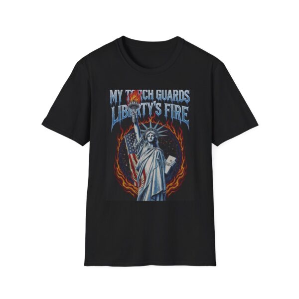 MY TORCH GUARDS LIBERTY’S FIRE Welding T-Shirt, Funny Welding T-shirt, Cool Welder Shirt, Welding Gift Tee, Welding Humor Shirt, Welder Graphic T-shirt, Heavy Duty Work Shirt, Welding Dad Tee