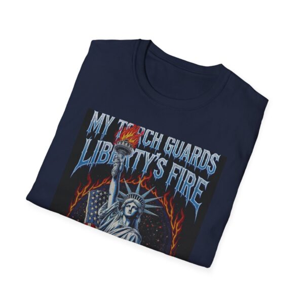 MY TORCH GUARDS LIBERTY’S FIRE Welding T-Shirt, Funny Welding T-shirt, Cool Welder Shirt, Welding Gift Tee, Welding Humor Shirt, Welder Graphic T-shirt, Heavy Duty Work Shirt, Welding Dad Tee - Image 12