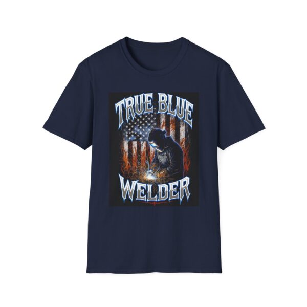 TRUE BLUE AMERICAN WELDER Welding T-Shirt, Funny Welder T-shirt, Cool Welder Shirt, American Welder Tee, Gift For Welder, Welding T-shirt for Men, Custom Welding Shirt, Welding Apparel - Image 9