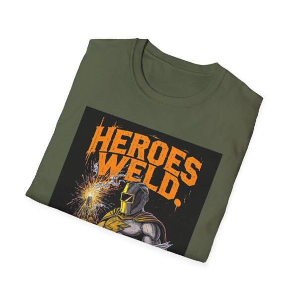 HEROES WELD. ENGINEERS WATCH. Welding T-Shirt, Welding Graphic Tee, Welding Engineer Shirt, Funny Welding T-Shirt, Cool Welder Tee, Gift for Welder, Welders Humor T-Shirt, Welding Profession Apparel - Image 8