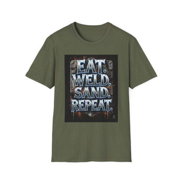 EAT. WELD. SAND. REPEAT. Welding T-Shirt, Funny Welding T-shirt, Cool Welder Shirt, Welding Gift T-shirt, Welders Apparel, Work Shirt for Welders, Mechanic T-shirt, Welding Enthusiast Shirt - Image 5