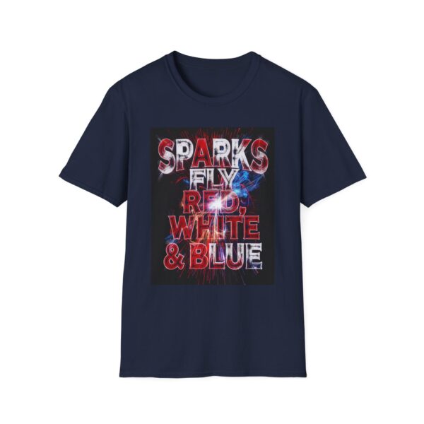 SPARKS FLY RED, WHITE & BLUE Welding T-Shirt, Funny Welding T-shirt, Cool Welding Tee, Patriotic Welder Shirt, Welding Gift Shirt, Red White Blue Tee, Welder Dad T-shirt, USA Flag Welding Shirt - Image 9
