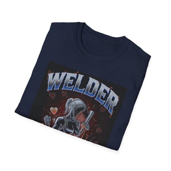 WELDER WIFE: BUILT TO LAST Welding T-Shirt, Funny Welder T-shirt, Cool Welder Shirt, Welding Themed Tee, Gift For Welder Wife, Mechanic Apparel, Work Shirt for Welders, Durable Welding T-shirt - Image 12
