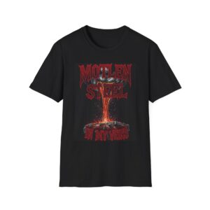MOTLEN STEEL IN MY VEINS Welding T-Shirt, Funny Welding T-shirt, Cool Welder Shirt, Welding Graphic Tee, Gift For Welders, Mechanic T-shirt, Welding Apparel, Work T-shirt