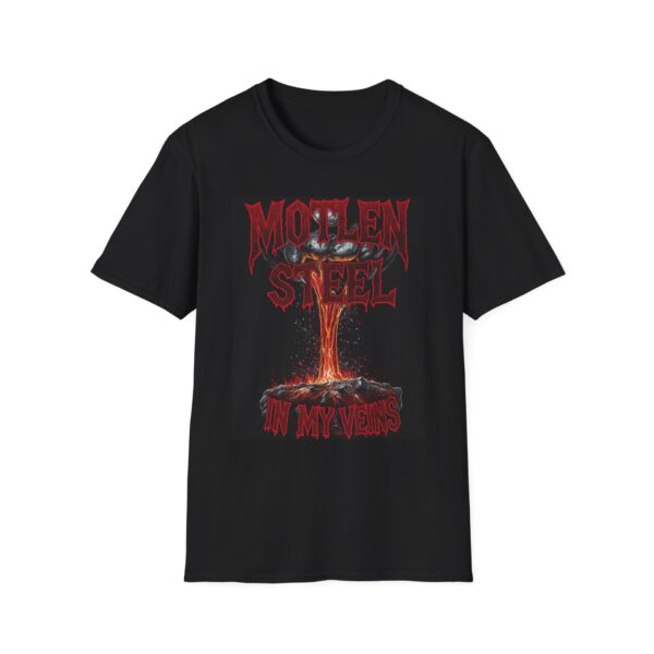 MOTLEN STEEL IN MY VEINS Welding T-Shirt, Funny Welding T-shirt, Cool Welder Shirt, Welding Graphic Tee, Gift For Welders, Mechanic T-shirt, Welding Apparel, Work T-shirt