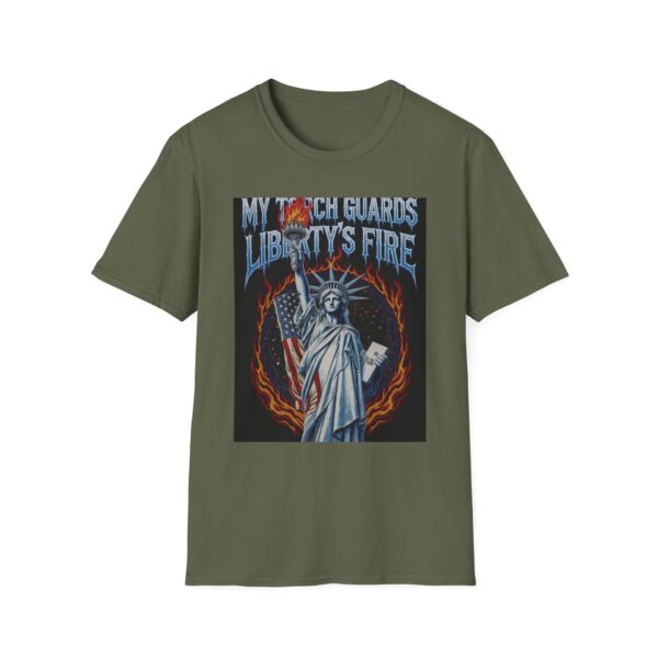 MY TORCH GUARDS LIBERTY’S FIRE Welding T-Shirt, Funny Welding T-shirt, Cool Welder Shirt, Welding Gift Tee, Welding Humor Shirt, Welder Graphic T-shirt, Heavy Duty Work Shirt, Welding Dad Tee - Image 5