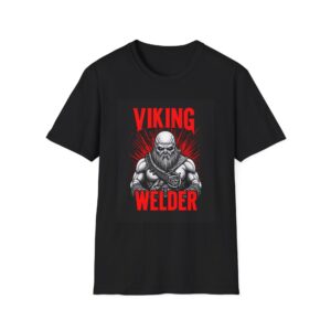 VIKING WELDER Welding T-Shirt, Funny Welding T-shirt, Cool Welder Shirt, Welding Graphic Tee, Welder Gift T-shirt, Welding Humor Shirt, Industrial Work Tee, Men's Welding T-shirt