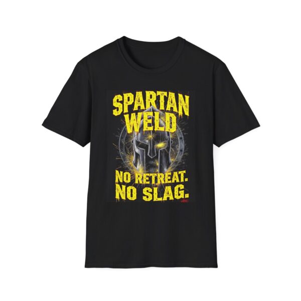 SPARTAN WELD: NO RETREAT. NO SLAG. Welding T-Shirt, Funny Welding T-shirt, Cool Welder Shirt, Welding Gift T-shirt, Welders Graphic Tee, Mechanic Work Shirt, Welder Dad Tshirt, Welding Humor T-shirt