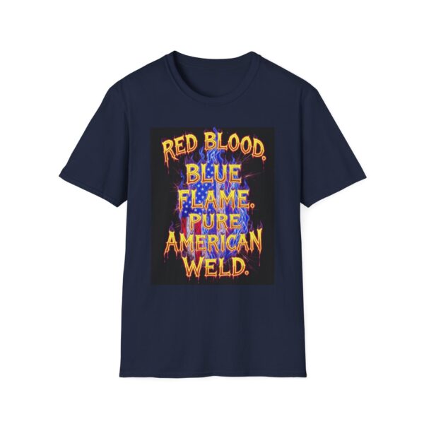 RED BLOOD. BLUE FLAME. PURE AMERICAN WELD Welding T-Shirt, Welding T-Shirt, American Welding Shirt, Funny Welder T-shirt, Cool Welder Tee, Gift For Welders, Mechanic Work Shirt, Welding Apparel - Image 9