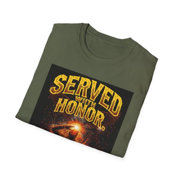 SERVED WITH HONOR. WELDING WITH PURPOSE. Welding T-Shirt, Funny Welding T-shirt, Cool Welder Shirt, Welder Appreciation Gift, Welding Life Shirt, Welders Unite T-shirt, Men’s Welding Tee, Creative Welding Apparel - Image 8