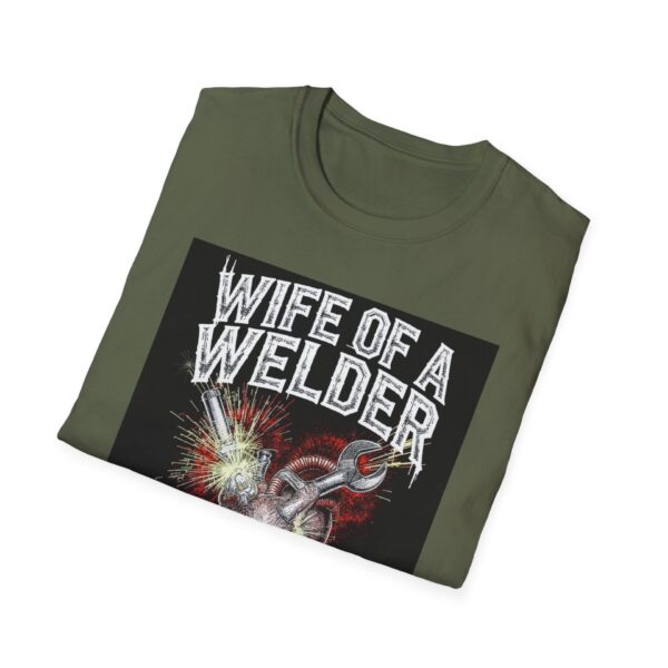 WIFE OF A WELDER—SPARKS FLY AT HOME TOO. Welding T-Shirt, Funny Welding T-shirt, Welder Wife Shirt, Sparks Fly T-shirt, Gift For Welder Wife, Welding Humor Shirt, Cool Welding Tee, Welding Family Shirt - Image 8