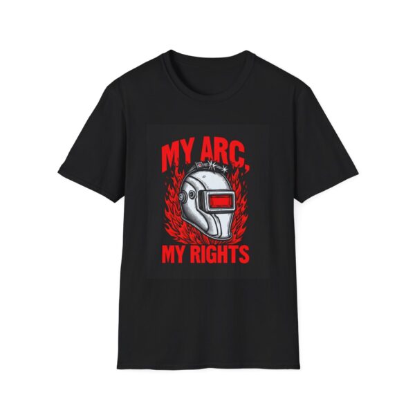 MY ARC, MY RIGHTS Welding T-Shirt, Funny Welding T-shirt, Welding Graphic Tee, Welders Gift Shirt, Cool Welding Shirt, Welding Humor T-shirt, Unique Welder Tee, Men's Welding Apparel