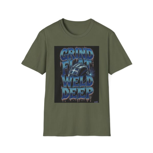 GRIND FLAT. WELD DEEP. Welding T-Shirt, Funny Welder T-shirt, Cool Welder Shirt, Welding Gift T-shirt, Mechanic T-shirt, Welding Job Shirt, Welding Lover Tee, Custom Welder T-shirt - Image 5