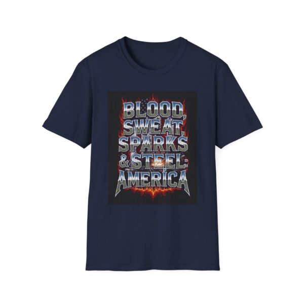 BLOOD, SWEAT, SPARKS & STEEL: AMERICA Welding T-Shirt, Funny Welding T-shirt, Cool Welding Shirt, Welder Gift Shirt, Welding Humor Tee, Mechanic T-shirt, Welding Society Shirt, Garage Work Shirt - Image 9