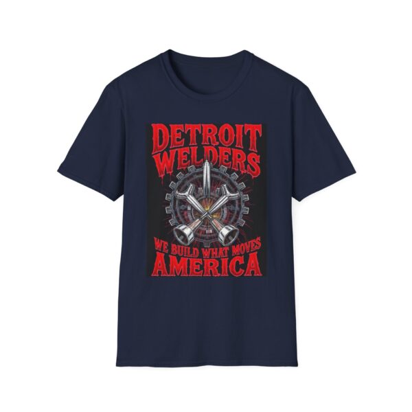 DETROIT WELDERS—WE BUILD WHAT MOVES AMERICA. Welding T-Shirt, Funny Welding T-shirt, Cool Welder Shirt, Welding Gift Tee, Welder Dad Tshirt, Welding Enthusiast Shirt, Mechanics Work Tee, Custom Welding Apparel - Image 9