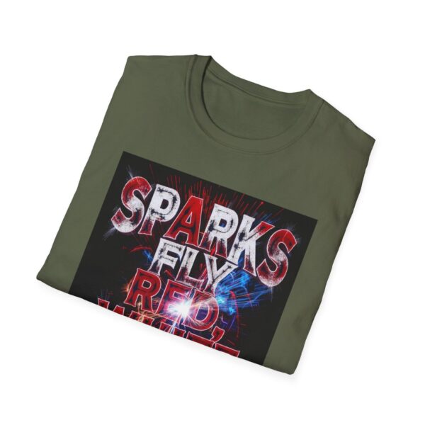 SPARKS FLY RED, WHITE & BLUE Welding T-Shirt, Funny Welding T-shirt, Cool Welding Tee, Patriotic Welder Shirt, Welding Gift Shirt, Red White Blue Tee, Welder Dad T-shirt, USA Flag Welding Shirt - Image 8