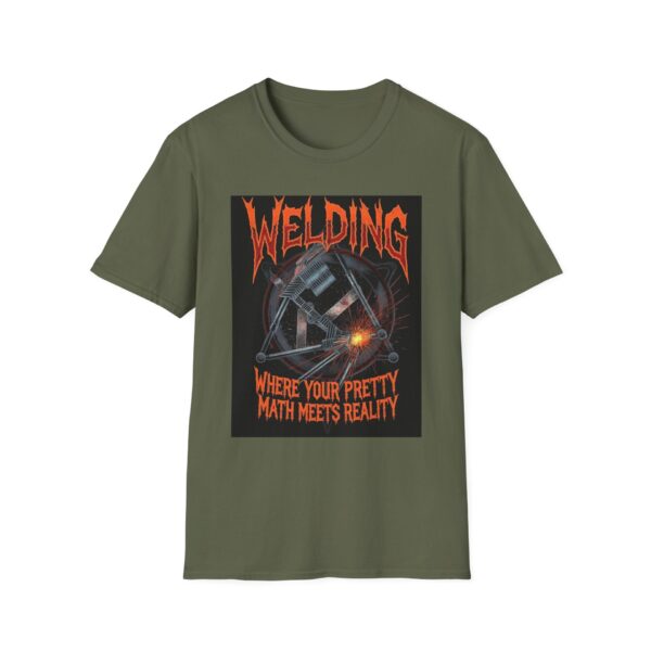 WELDING: WHERE YOUR PRETTY MATH MEETS REALITY. Welding T-Shirt, Funny Welding T-shirt, Cool Welder Shirt, Welding Gift Shirt, Welding Humor Tee, Welder Dad Tshirt, Welding Job Shirt, Graphic Welding Tee - Image 5