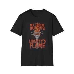 MY TORCH GUARDS LIBERTY'S FLAME Welding T-Shirt, Funny Welding T-shirt, Cool Welder Shirt, Liberty Themed T-shirt, Welder Gift Idea, Welding Apparel, Welding Graphic Tee, Mechanic Work Shirt