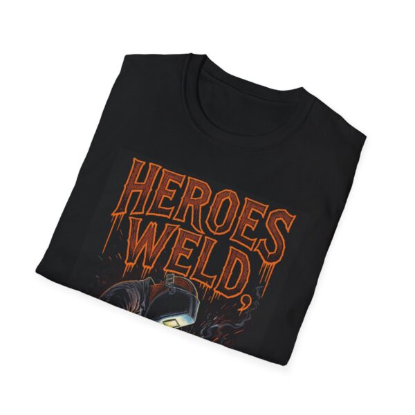 HEROES WELD. THE REST WATCH Welding T-Shirt, Funny Welding T-Shirt, Cool Welder Tee, Welder Appreciation Gift, Welding Graphic Shirt, Mechanic T-Shirt, Welding Apparel, Workwear T-Shirt - Image 4