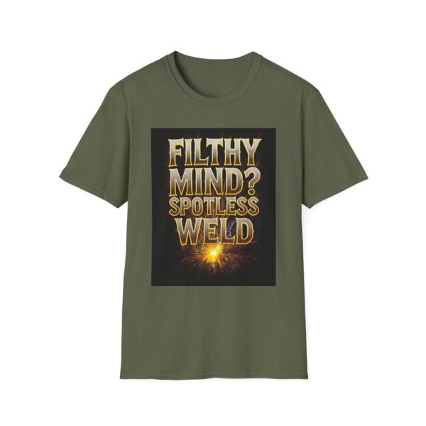 FILTHY MIND? SPOTLESS WELD. Welding T-Shirt, Funny Welding T-shirt, Cool Welder Shirt, Welders Gift Tee, Welding Humor T-shirt, Mechanic Work Shirt, Welders Apparel, Graphic T-shirt for Welders - Image 5