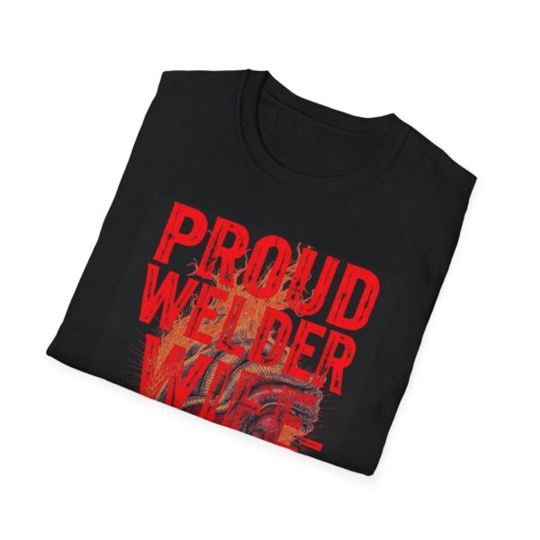 PROUD WELDER WIFE—BUILT TO BURN Welding T-Shirt, Funny Welder Wife T-shirt, Cool Welding Shirt, Welder's Spouse Tee, Gift for Welder Wife, Welding T-shirt for Women, Proud Welder Family Shirt, Welding Love Apparel - Image 4