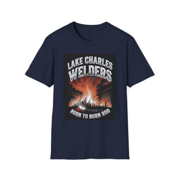 LAKE CHARLES WELDERS—BORN TO BURN ROD. Welding T-Shirt, Funny Welding T-shirt, Cool Welder Shirt, Welding Art Tee, Welder Gift Idea, Men's Welding Apparel, Graphic Welder T-shirt, Workwear for Welders - Image 9