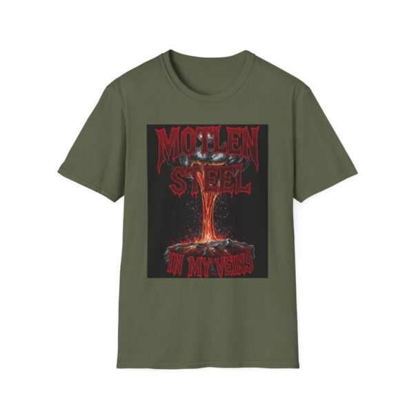 MOTLEN STEEL IN MY VEINS Welding T-Shirt, Funny Welding T-shirt, Cool Welder Shirt, Welding Graphic Tee, Gift For Welders, Mechanic T-shirt, Welding Apparel, Work T-shirt - Image 5