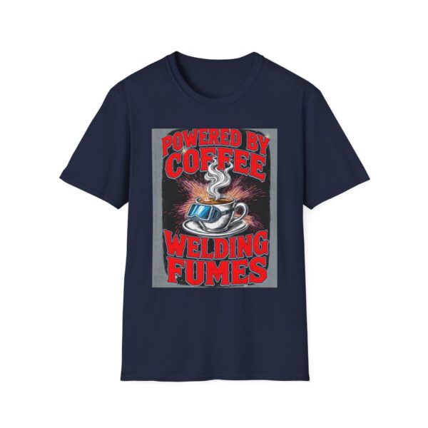 POWERED BY COFFEE AND WELDING FUMES. Welding T-Shirt, Funny Welding T-Shirt, Welding Humor Shirt, Coffee Lover T-Shirt, Welder Gift Shirt, Mechanic Job Shirt, Welding Graphic Tee, Unique Welding Apparel - Image 9