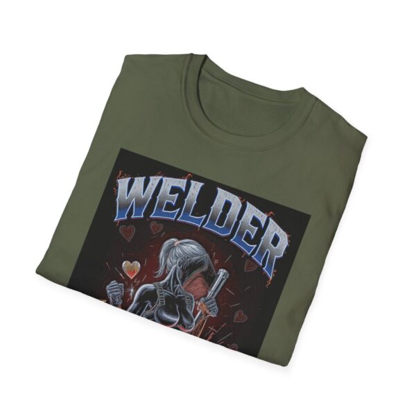 WELDER WIFE: BUILT TO LAST Welding T-Shirt, Funny Welder T-shirt, Cool Welder Shirt, Welding Themed Tee, Gift For Welder Wife, Mechanic Apparel, Work Shirt for Welders, Durable Welding T-shirt - Image 8