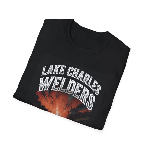 LAKE CHARLES WELDERS—BORN TO BURN ROD. Welding T-Shirt, Funny Welding T-shirt, Cool Welder Shirt, Welding Art Tee, Welder Gift Idea, Men's Welding Apparel, Graphic Welder T-shirt, Workwear for Welders - Image 4
